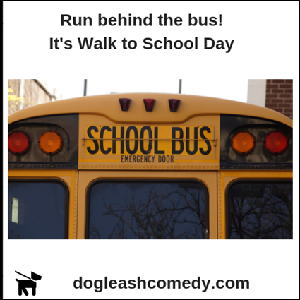 It’s Walk to School Day 2018