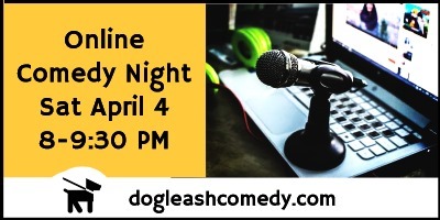 Online comedy night, Sat April 4th